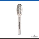 FRESA ELÍPTICA 6 x 10mm DENTADO CRUZADO:6 KLINGSPOR HF 100 E