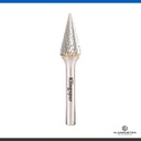 FRESA CÓNICA CON CABEZA AGUDA 6 x 20mm DENTADO:6 KLINGSPOR HF 100 M