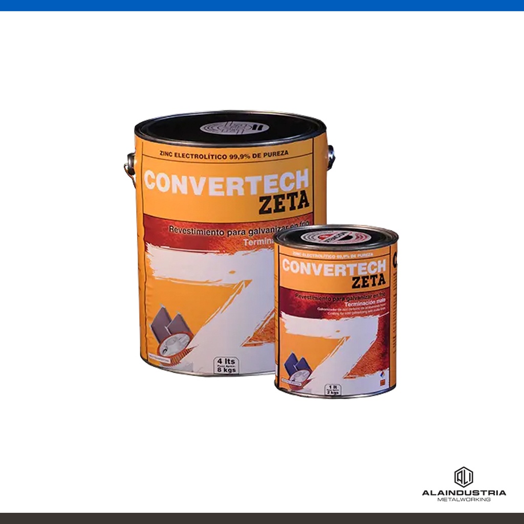 REVESTIMIENTO GALVANIZADO GRIS MATE x 4 lts TRYTECH CONVERTECH Z
