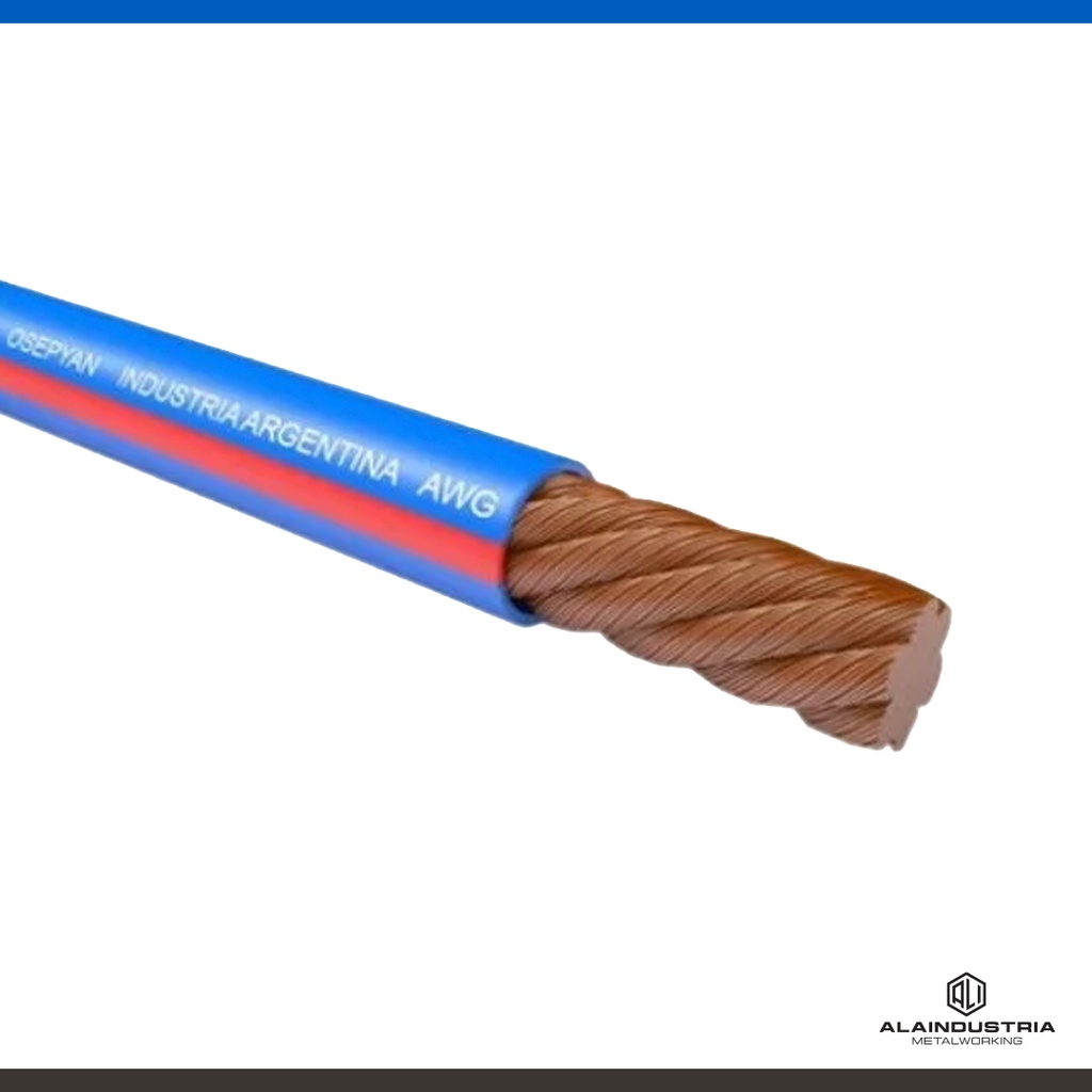 CABLE PARA SOLDADURA EXTRA FLEXIBLE E IGNIFUGO 70mm OSTEPYAN AZ