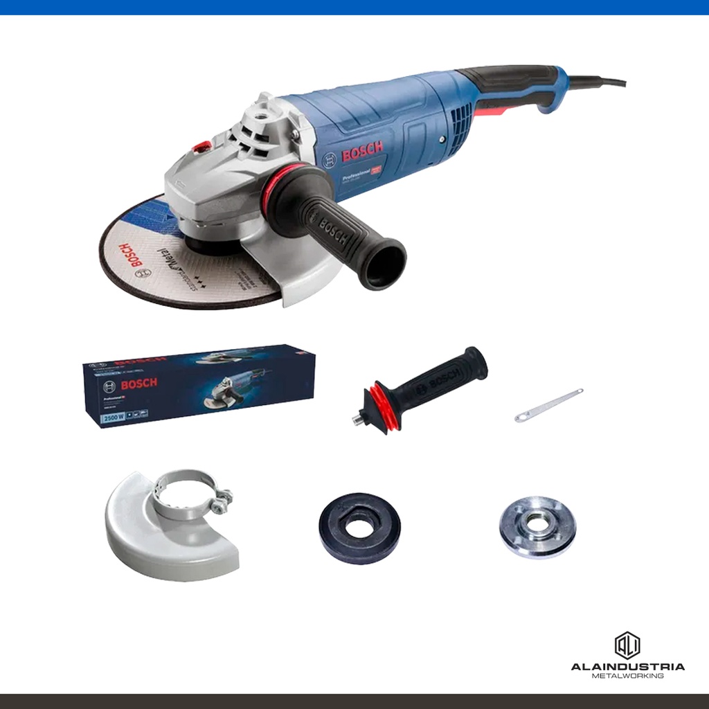 AMOLADORA ANGULAR Ø230mm 2500W CON HOMBRE MUERTO BOSCH GWS25-230 HEAVY DUTY