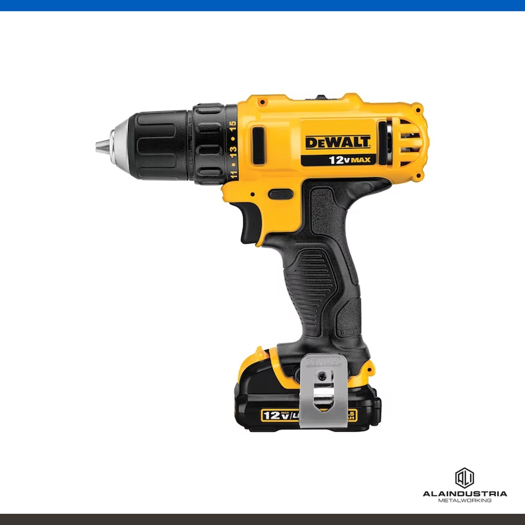 TALADRO ATORNILLADOR A BATERIA 12V 10MM DEWALT DCD710S2-AR + 2 BATERIAS 1.3Ah+ 1 CARGADOR 12V + BOLSO