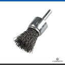 CEPILLO DE PINCEL RIZADO CON VASTAGO A.INOXIDABLE Ø25 x 6 KLINGSPOR BPS 600 W