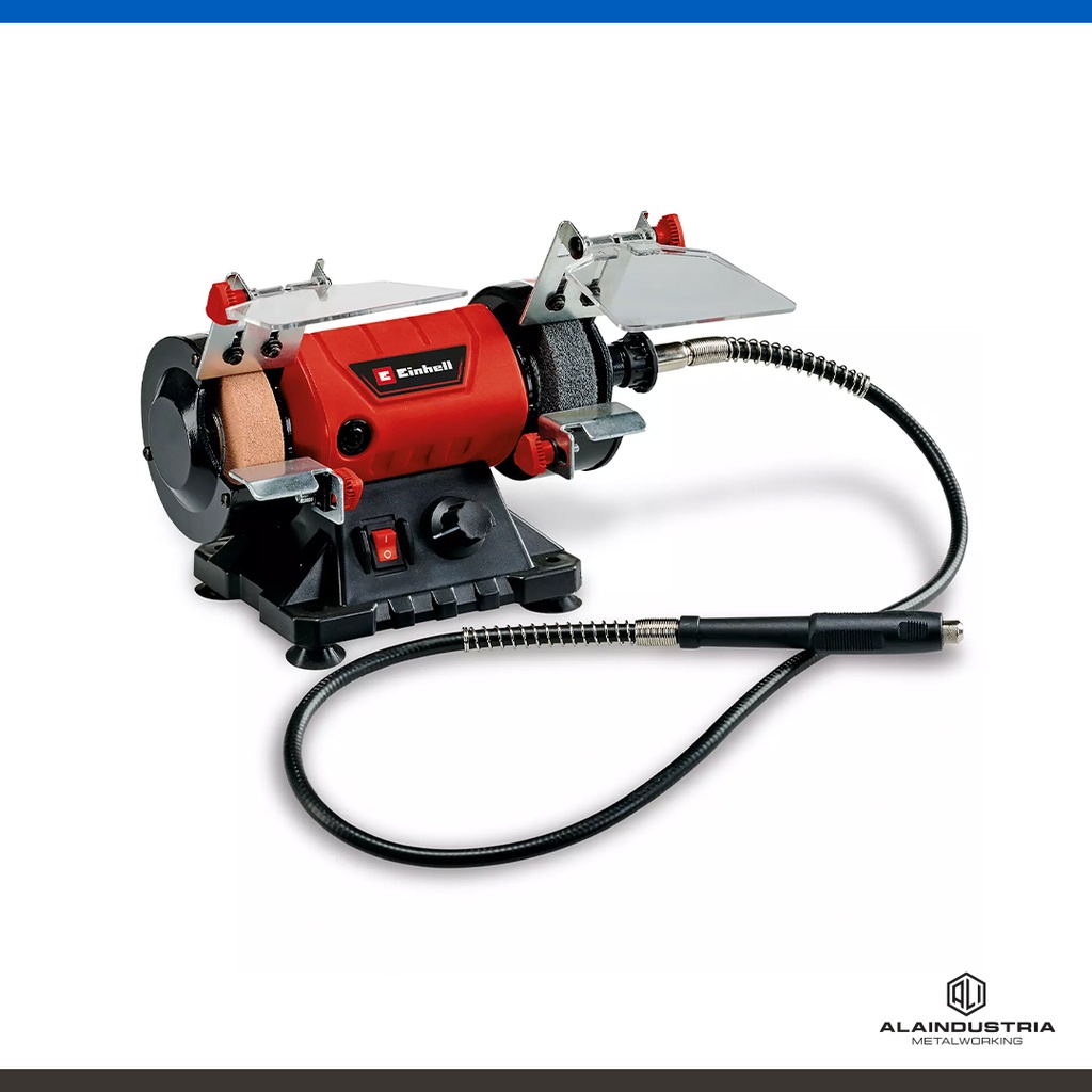 AMOLADORA DE BANCO 120W EINHELL TC-XG 75 + KIT DE ACCESORIOS