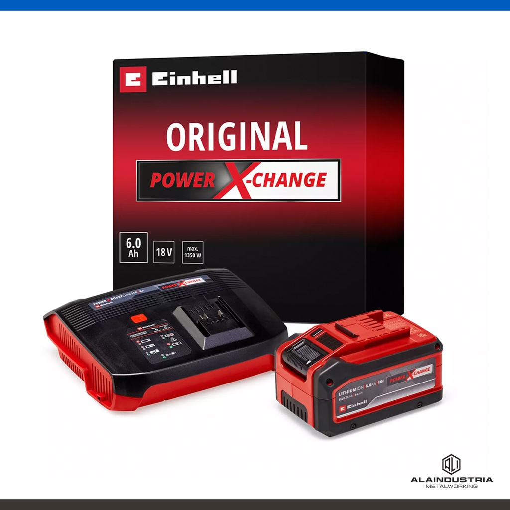 KIT CARGADOR Y BATERÍA 18V 4.0Ah-6.0Ah EINHELL PXC