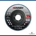 DISCO FLAP Ø115 x 22 ZIRCONIO #40 KONNEN INOX