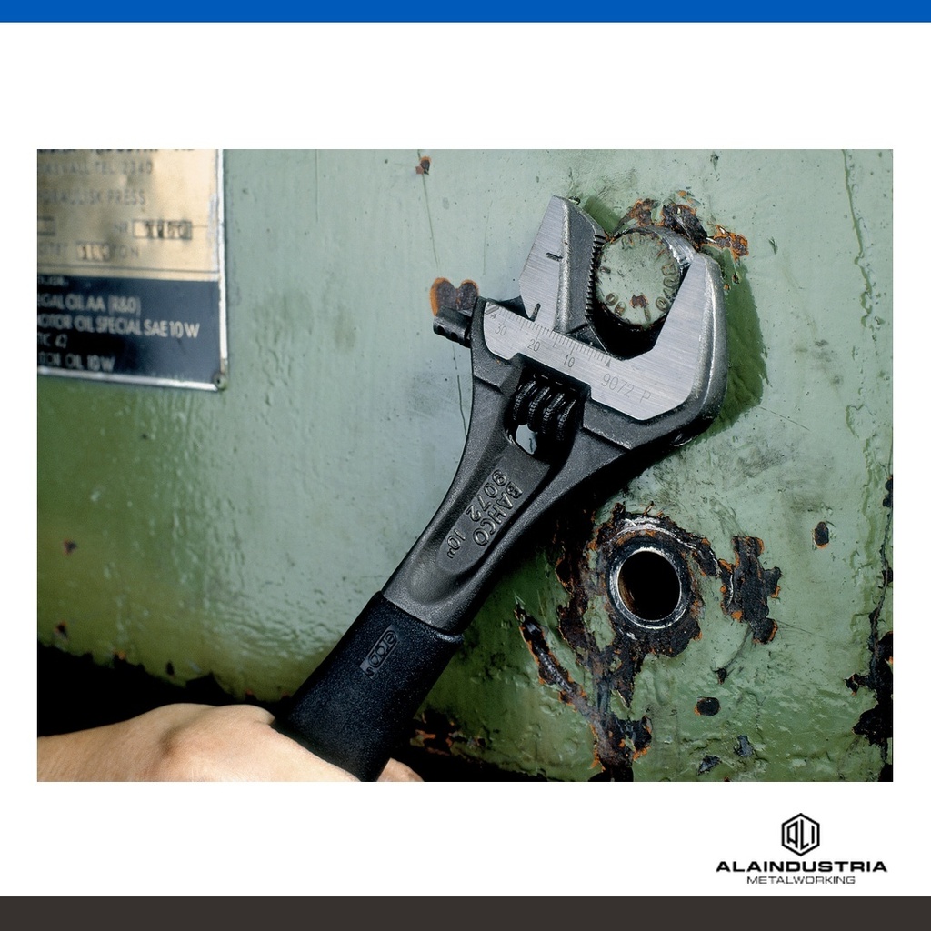 LLAVE FRANCESA AJUSTABLE 158mm FOSFATADA BAHCO SERIE 90