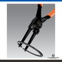 ALICATE PARA ARANDELAS EXTERNAS CON MORDAZA RECTAS 180mm BAHCO