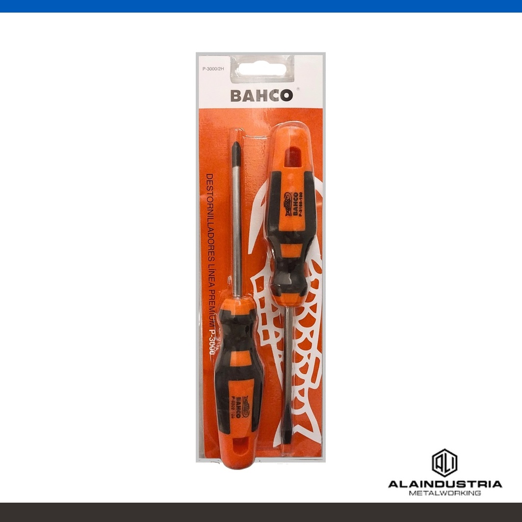 JUEGO DE DESTORNILLADORES PREMIUM 2 pzs. BAHCO