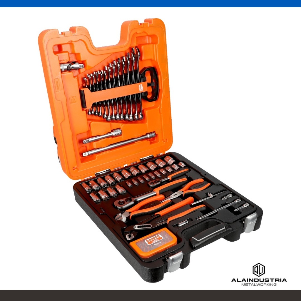 JUEGO DE BOCALLAVES 1/4" 81 pzs. BAHCO