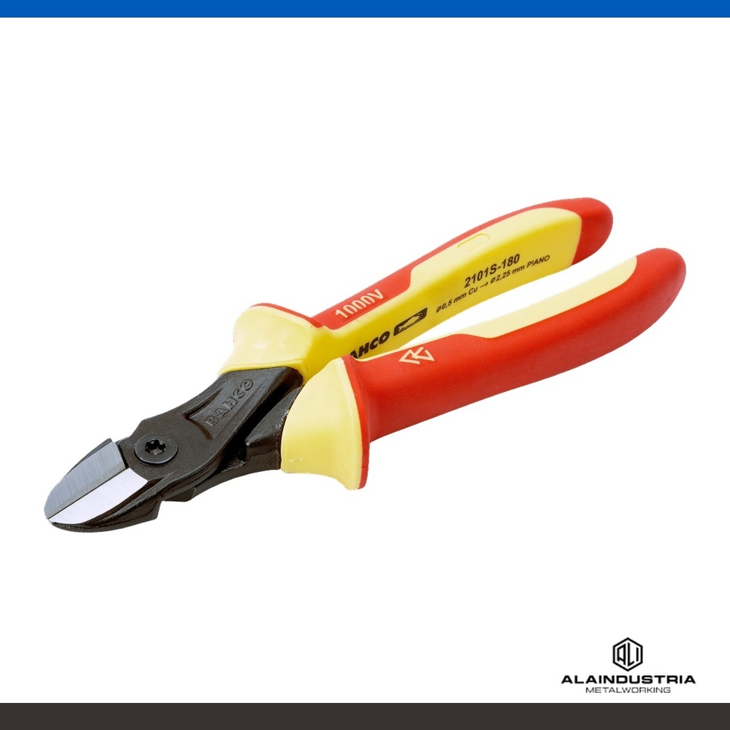 ALICATE DE CORTE LATERAL. MANGO AISLADO Y FOSFATADO 160mm BAHCO ERGO