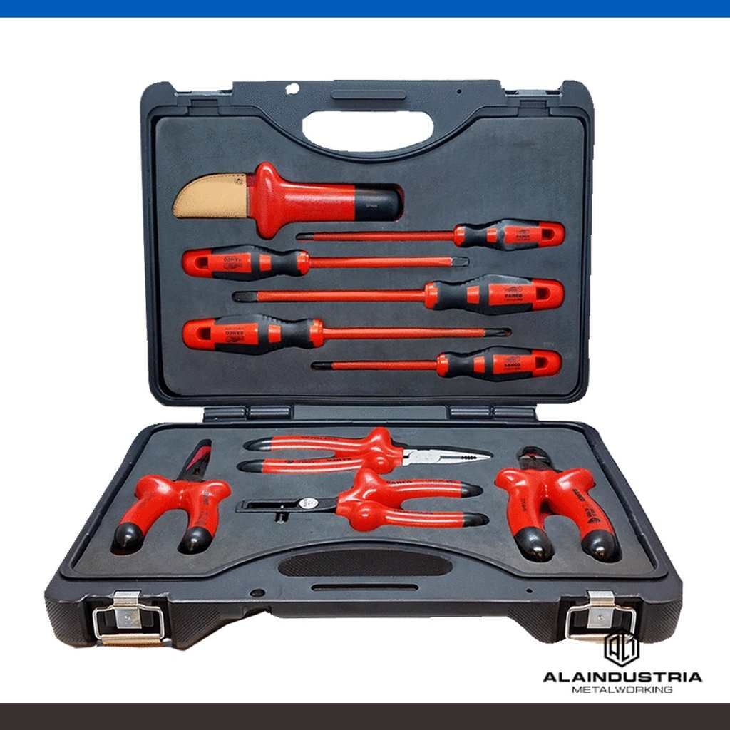 KIT DE HERRAMIENTAS AISLADAS 10 pzs BAHCO