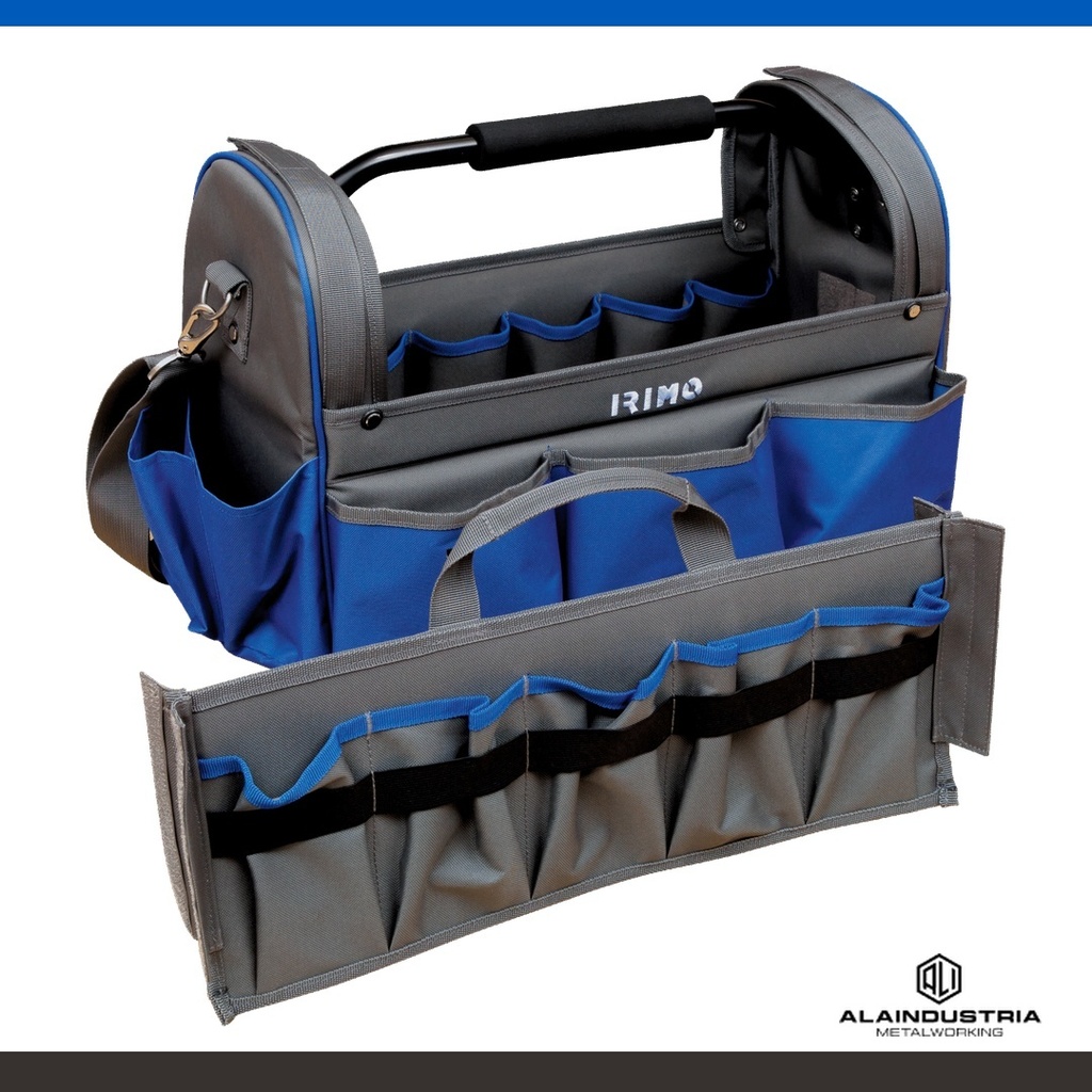 BOLSA PORTA-HERRAMIENTAS CON BASE RÍGIDA. 32 LITROS 350x240x490mm IRIMO