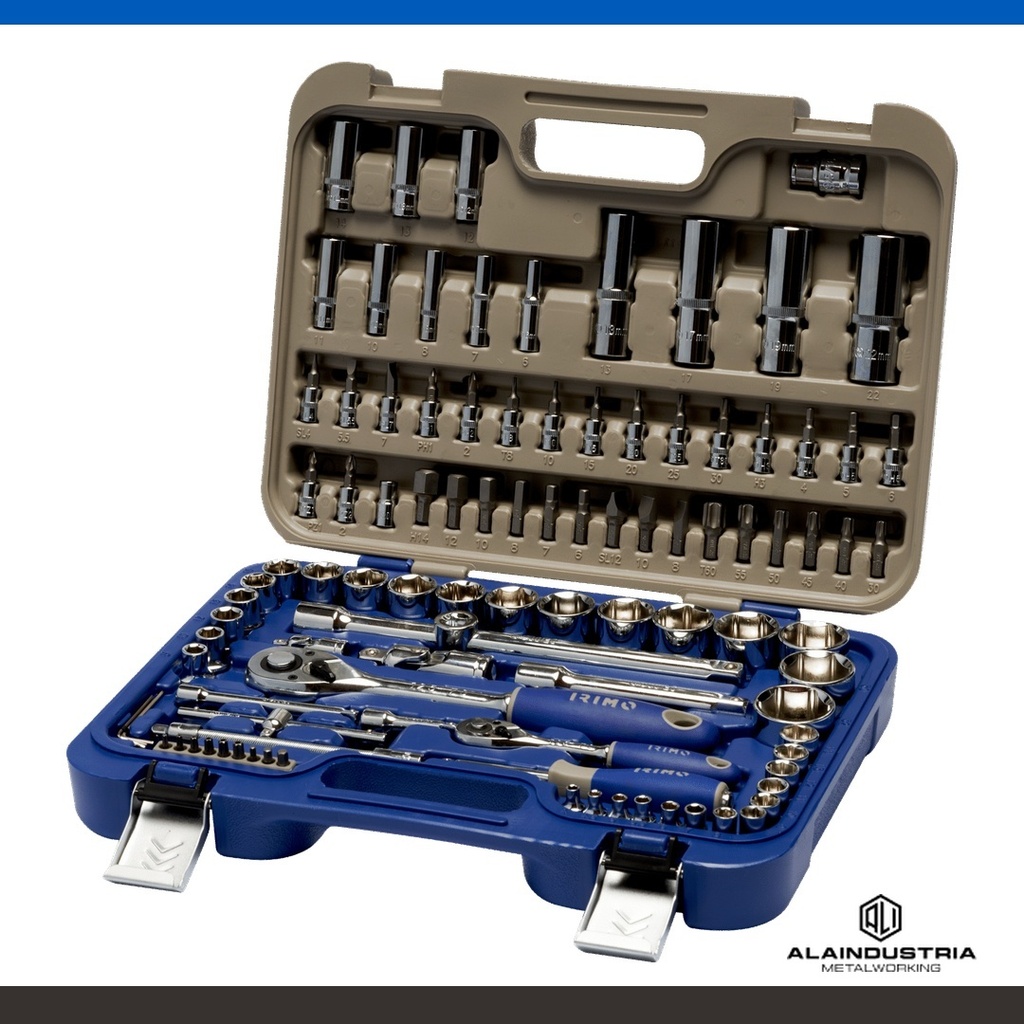 JUEGO DE BOCALLAVES 1/4 -1/2" 101 pzs. IRIMO