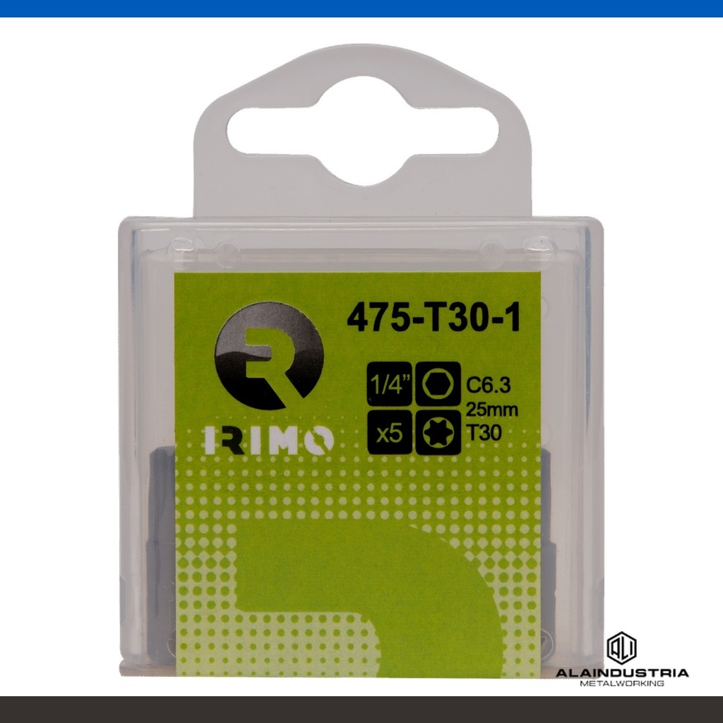 PUNTA TORX DE 1/4" (CAJA DE 10 PIEZAS) T15 IRIMO
