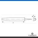 LIMA PLANA PICADO DOBLE BASTO 200 mm IRIMO