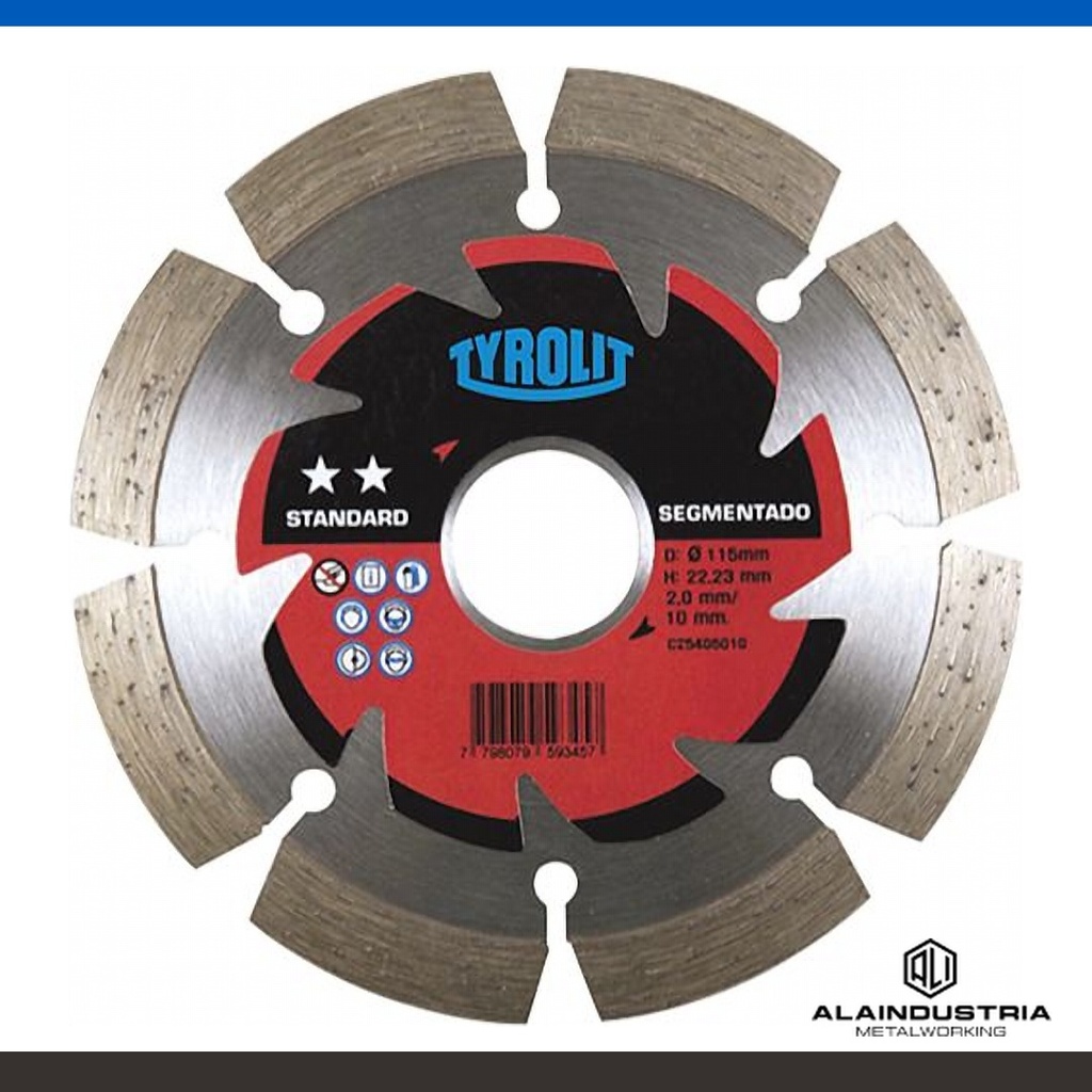 DISCO DIAMANTADO SEGMENTADO Ø305X50mm TYROLIT STANDARD