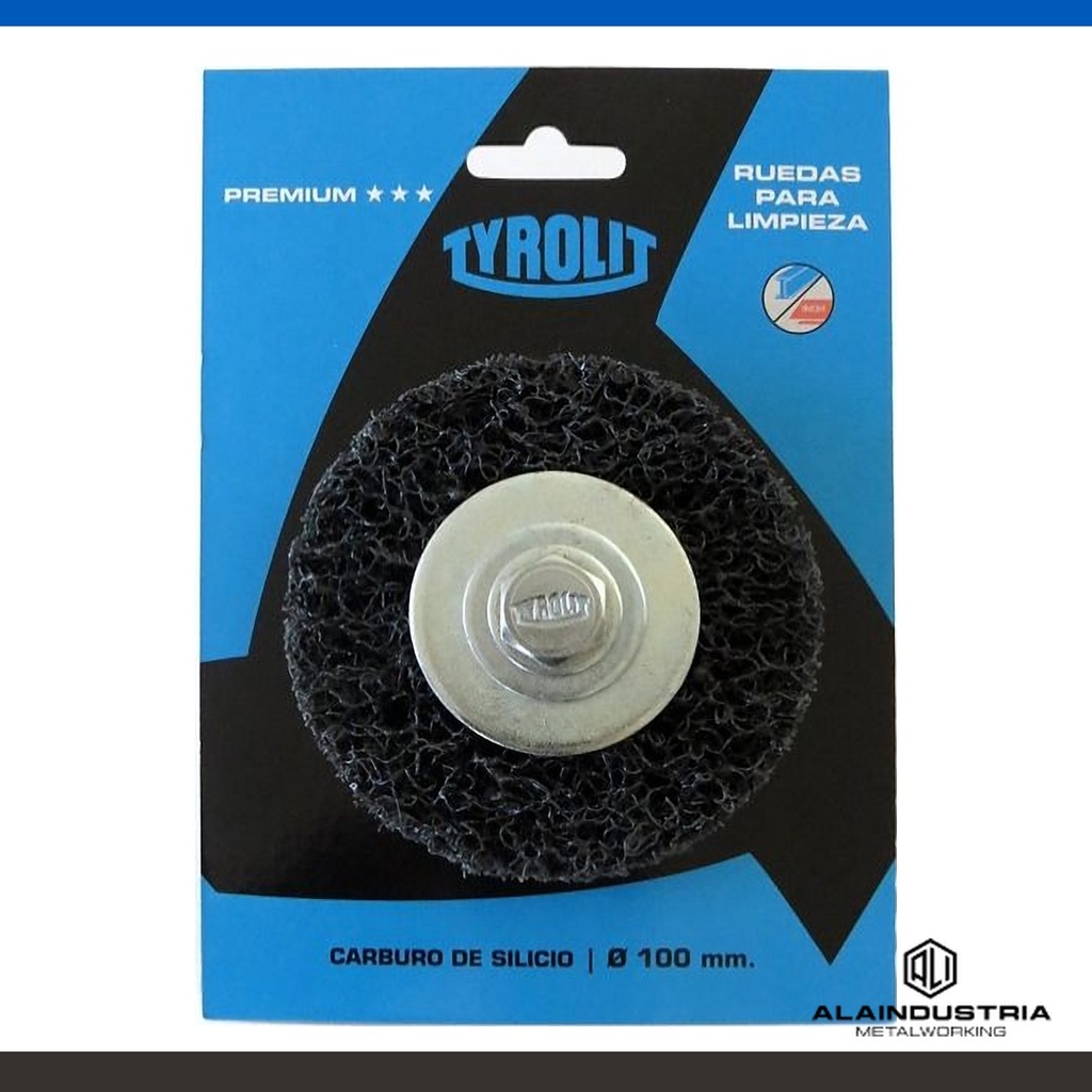 RUEDA DE LIMPIEZA Ø75 x 13mm FIBRA SINTENTICA CARB. SILICIO TYROLIT T1GR-CS