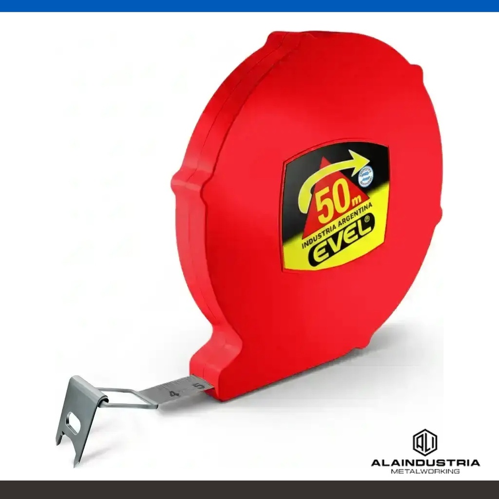 CINTA MÉTRICA ENROLLABLE 50M X12,5mm EVEL PREMIUM