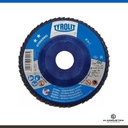 DISCO FLAP Ø115 x 22 ZIRCONIO #40 RESPALDO PLASTICO TYROLIT STD