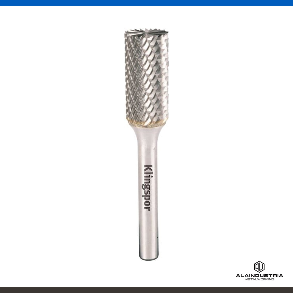 FRESA CILINDRICA CON DENTADO FRONTAL 9.6x19mm DENTADO:6 KLINGSPOR HF100B