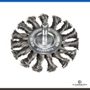 CEPILLO CIRCULAR TRENZADO CON VASTAGO ACERO Ø75 x 12 x 6 KLINGSPOR BRS 600 Z