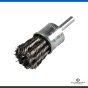 CEPILLO DE PINCEL TRENZADO CON VASTAGO ACERO Ø22 x 6 KLINGSPOR BPS 600 Z