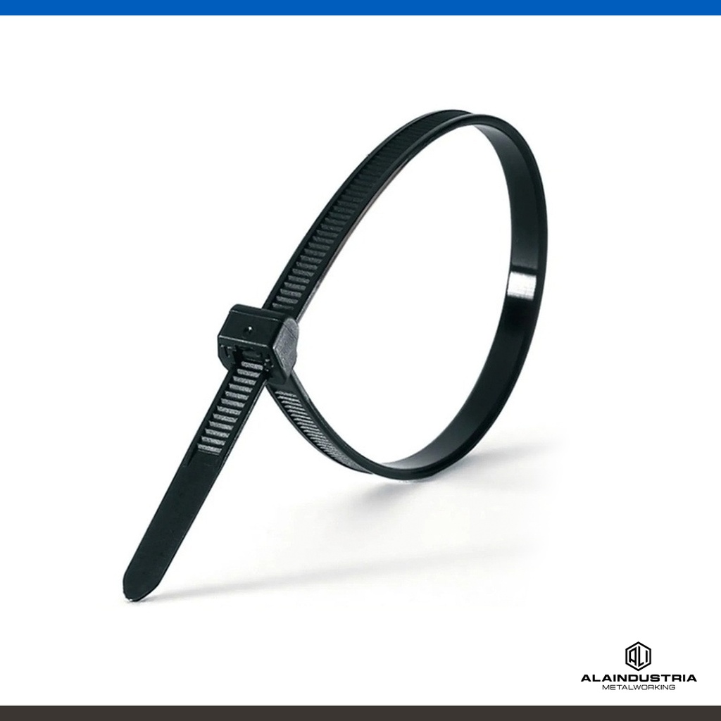 PRECINTO PLÁSTICO NEGRO (300X3.6)mm 18kg x 100 un.