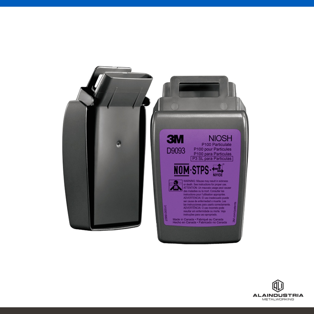 FILTRO DE PARTÍCULAS P100 3M SECURE CLICK D9093 CON CARCAZA DURA