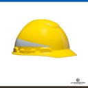 CASCO MINERO AMARILLO 3M H-700 CON REFLECTIVA SIN ARNES
