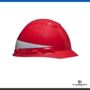 CASCO MINERO ROJO 3M H-700 CON REFLECTIVA SIN ARNES
