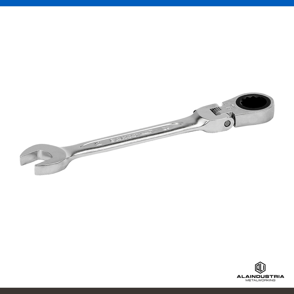 LLAVE COMBINADA CON CRIQUE ARTICULADA 17mm BAHCO