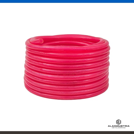 [201500] MANGUERA AIRE - AGUA 6mm 300 lbs PVC CON REFUERZO DE NYLON ROJA