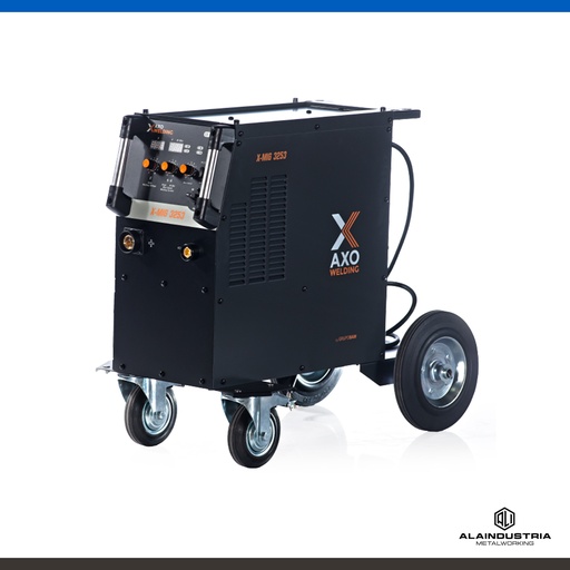 [201536] SOLDADORA MULTIPROCESO 320 ampers AXO X-MIG 3253 + TORCHA 360 TRAFIMET + REGULADOR + PINZA MASA