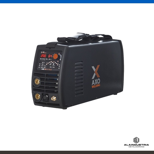 [201544] SOLDADORA TIG 200 AMPERS AXO X-TIG 2001 DOBLE PULSADO + TORCHA WP26 TRAFIMET + REGULADOR