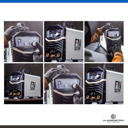 [201561] SOLDADORA 200 AMPERS DC/AC PULSE FN PRO FOCUSTIG 201 + TORCHA FN PRO 200A