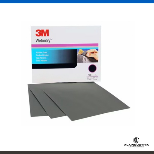 [201589] LIJA CARB. DE SILICIO 230X280mm #2000 3M Wetordry 401Q