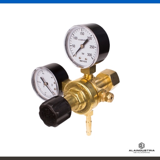 [201699] REGULADOR DE CO2 CON 2 MANOMETROS LIGA MICRO VAL-327