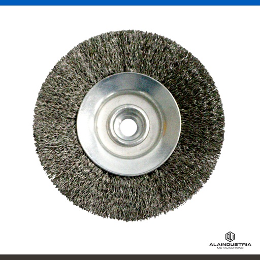 [348897] CEPILLO CIRCULAR RIZADO INOX  Ø115 M14 KONNEN