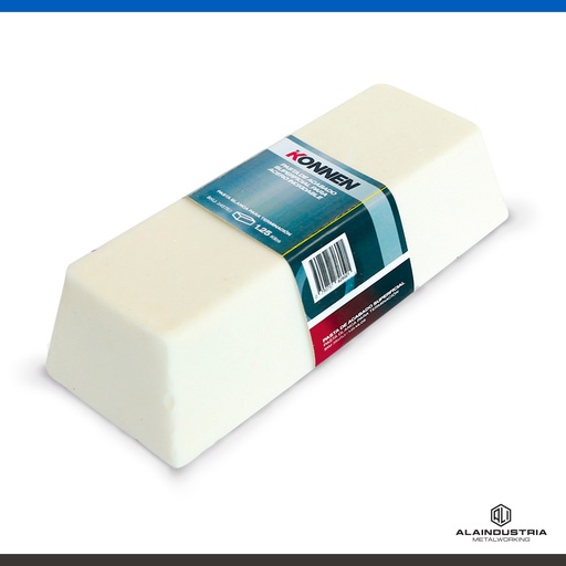 [345753] PAN DE PASTA DE PULIDO ACERO A.INOXIDABLE ACABADO ESPEJO BLANCA KONNEN x 1.25kg (PASO 3)