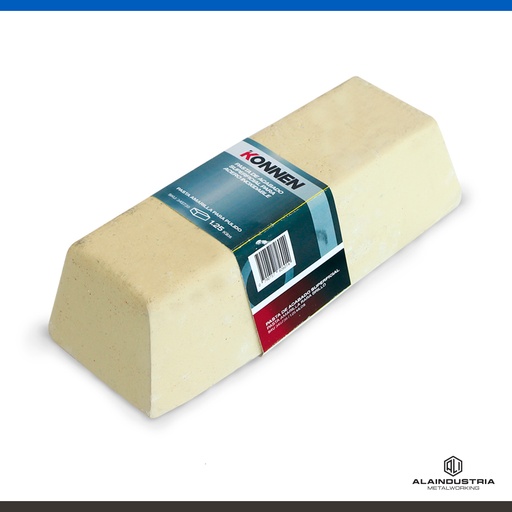 [345739] PAN DE PASTA DE PULIDO ACERO A.INOXIDABLE ACABADO SEMI BRILLO AMARILLA KONNEN x 1.25kg (PASO 1)