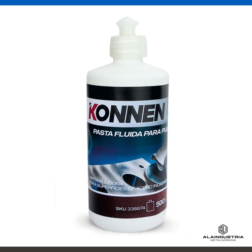 [338874] PASTA FLUIDA PARA PULIR ACERO A.INOXIDABLE KONNEN x 500 ML