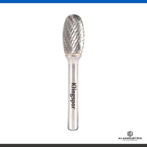 [202174] FRESA ELÍPTICA 9.6 x 16mm DENTADO CRUZADO:6 KLINGSPOR HF 100 E