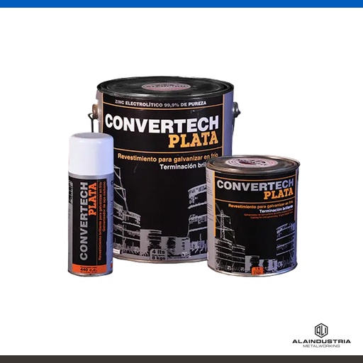 [202439] REVESTIMIENTO GALVANIZADO GRIS BRILLANTE AEROSOL x 440cc TRYTECH CONVERTECH PLATA