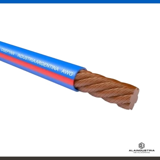 [202450] CABLE PARA SOLDADURA EXTRA FLEXIBLE E IGNIFUGO 35mm OSTEPYAN AZ