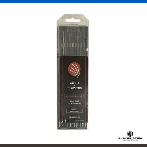[202495] ELECTRODO TUNGSTENO Ø2.40 L:150mm WC20 GRIS FOXTTER