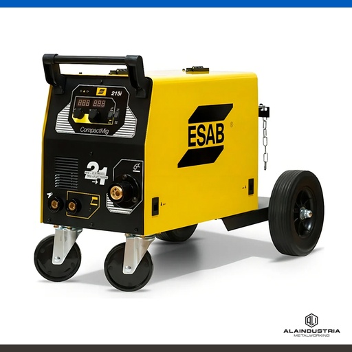 [202563] SOLDADORA ESAB COMPACT MIG 215I + TORCHA + REGULADOR