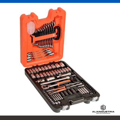 [203907] JUEGO DE BOCALLAVES 1/4" 94 pzs. BAHCO