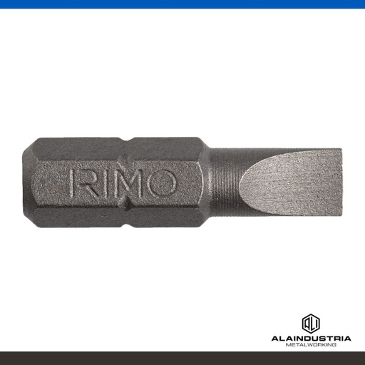 [204420] PUNTA PLANA DE 1/4" (CAJA DE 10 PIEZAS) 6.5mm IRIMO