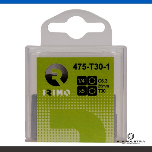 [204437] PUNTA TORX DE 1/4" (CAJA DE 10 PIEZAS) T25 IRIMO